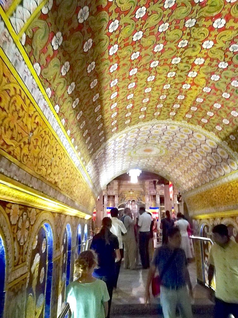 Temple of the Tooth decorated ceiling